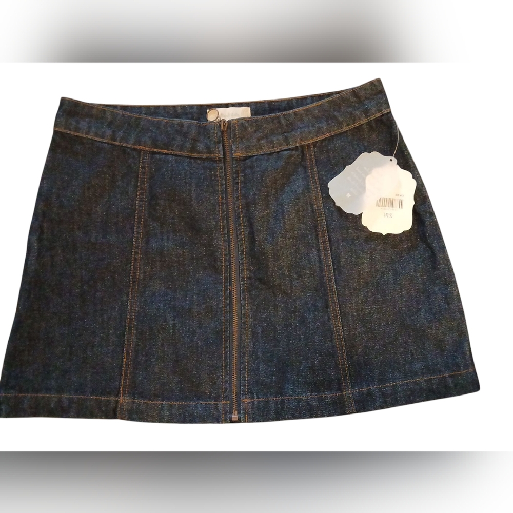 NWT ALTAR'D STATE Mini Skirt.  Womens.  Size:  Medium.   Color: Dark Denim.